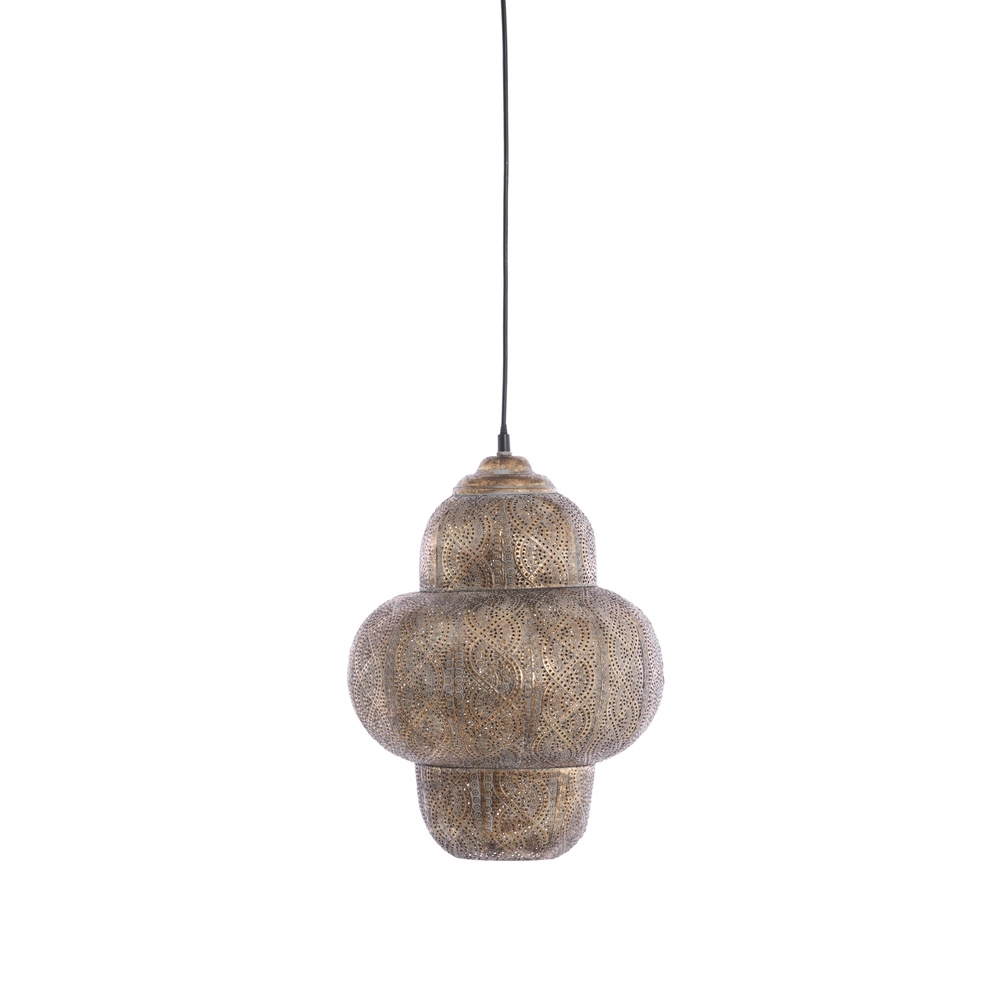 Tiffany-Pendellampe Ryota braun Ø 30,5 cm Light & Living 8717807831394