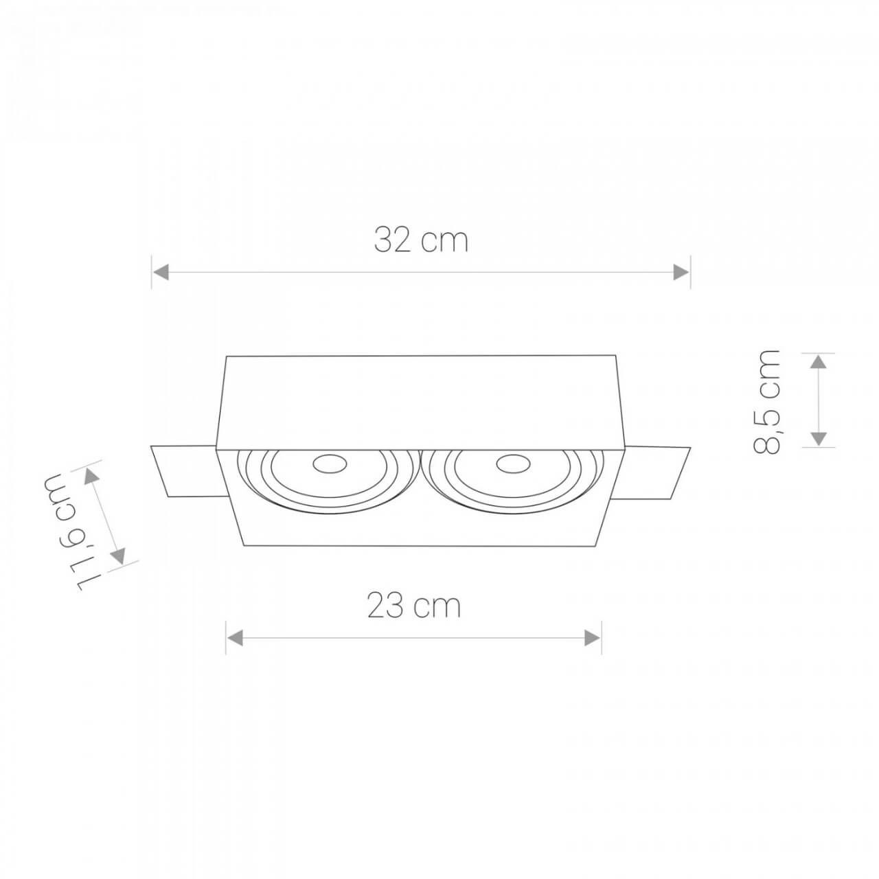 Trimless Einbau Spot Mod 2x ES111 Lyora 5903139940399