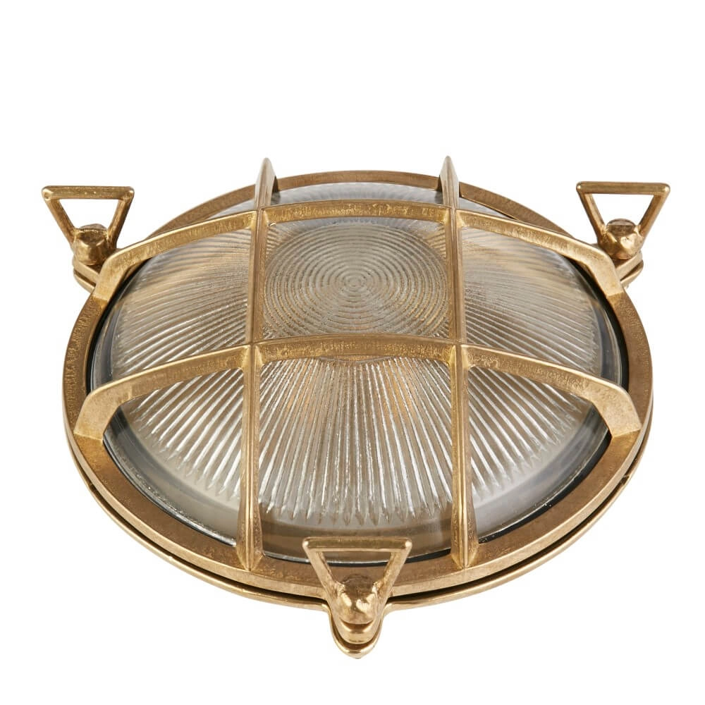 Klassische Wandleuchte Bulkhead Gold