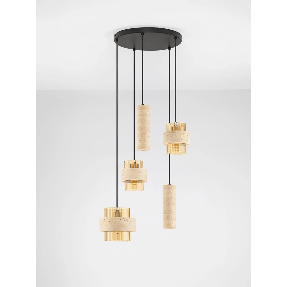Moderne Pendellampe Melony Sandbraun Lyora 5212063501256