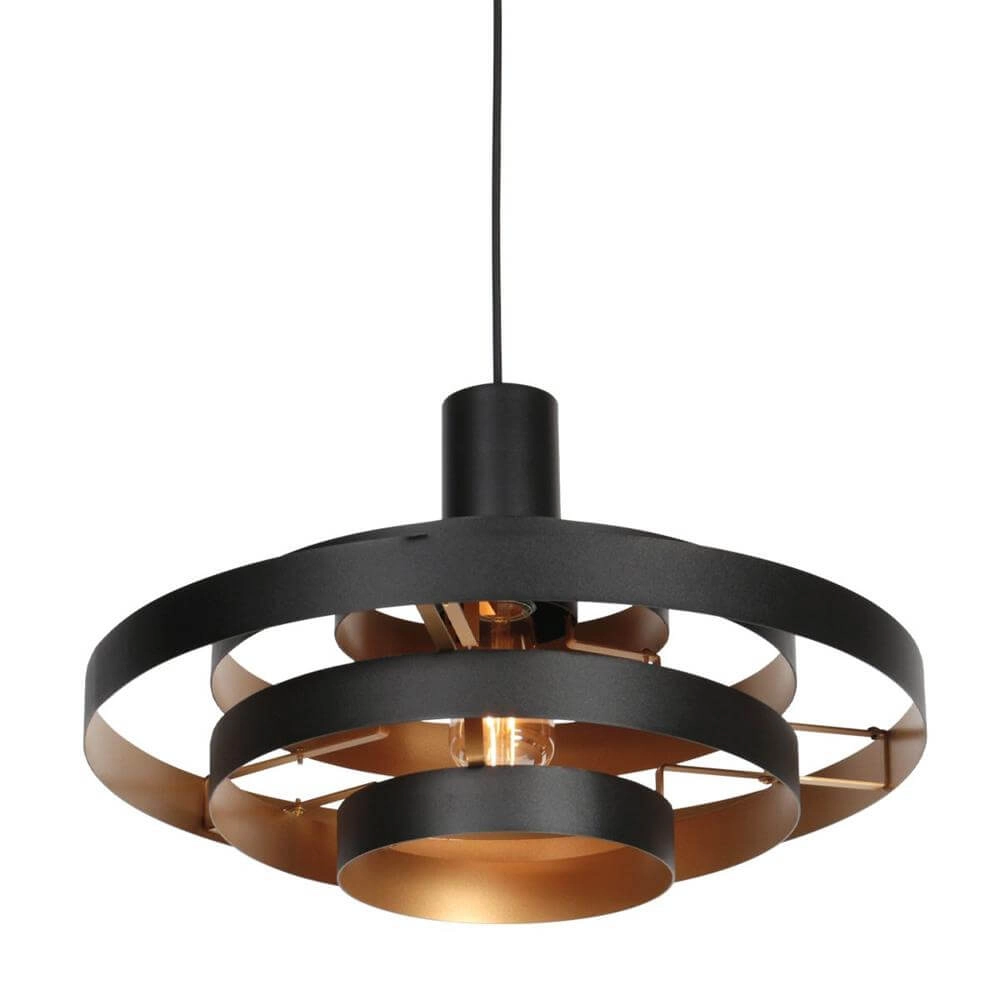 Design-Pendelleuchte Halo Cirque schwarz Ø 50cm Steinhauer 8712746178333