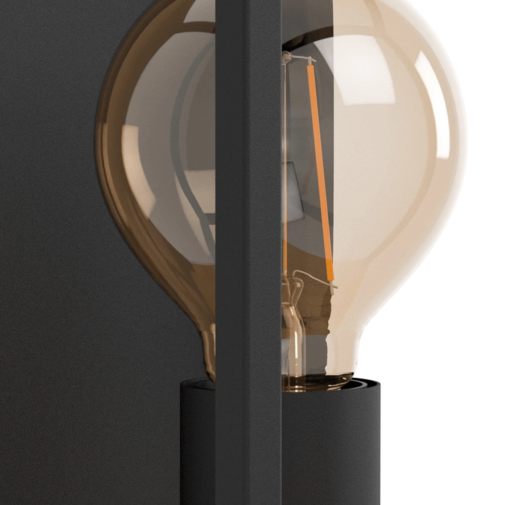 Wandlampe Libertad schwarz mit Holz Eglo 9002759997960