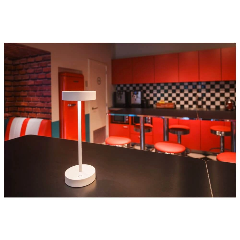 Tischlampe für den Außenbereich Vinolina weiß - wiederaufladbar SLV 4024163276290