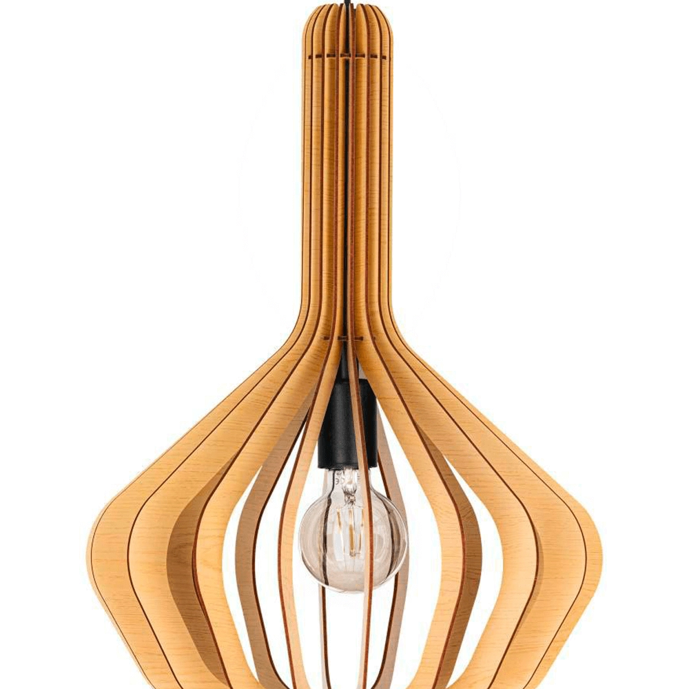 Hängelampe aus Holz Velasco Ø 38cm Eglo 9008606224050