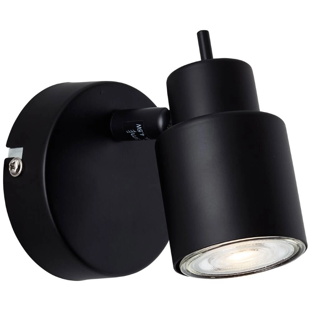 Schwarzes Wandspot Andres Brilliant 4004353409332