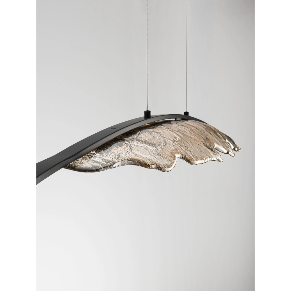 Design-Pendellampe Amado Anthrazit mit Mokka 104 cm Lyora 5212063500273