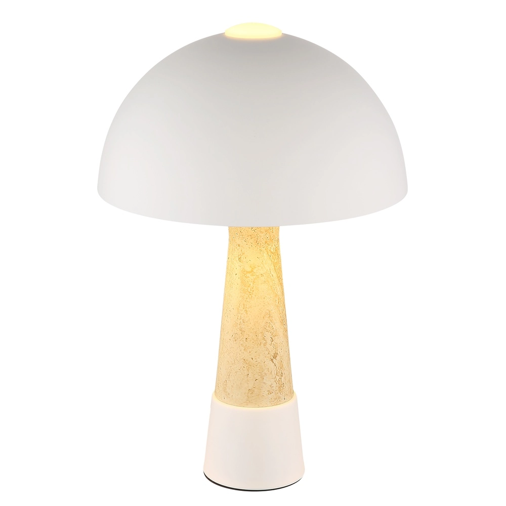 Einzigartige Tischlampe Paulin Sandbraun