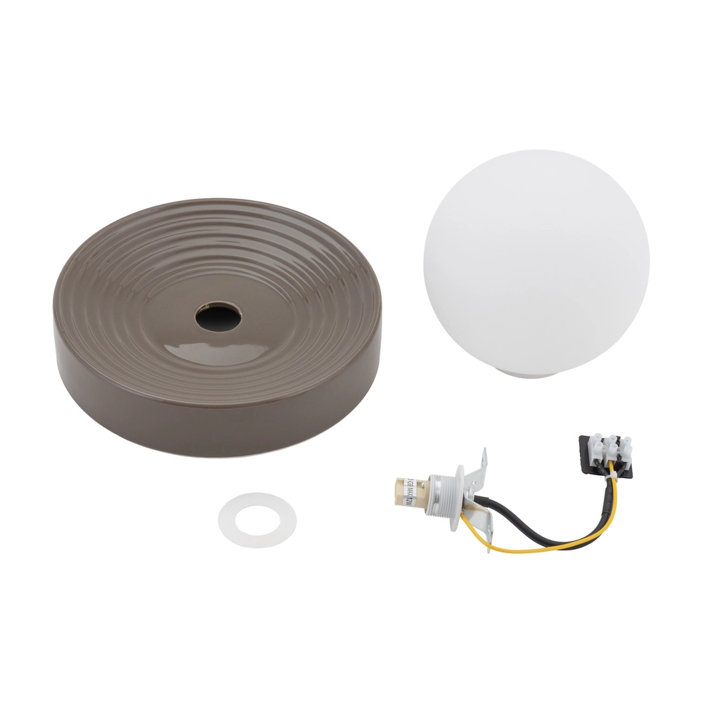Design-Wandlampe Clay braun Ø 22 cm Lyora 5903139117470