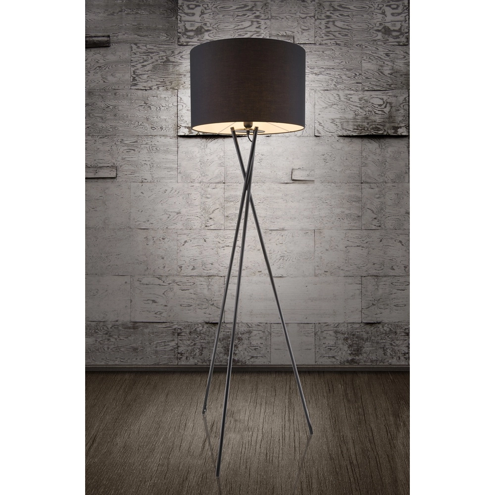 Stativ-Bodenlampe Gustav Schwarz Globo 9007371325849