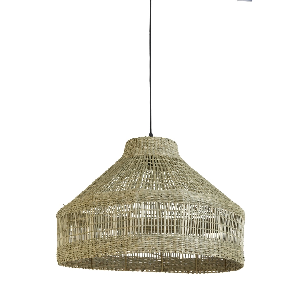 Seegras-Pendellampe Latika Ø 55cm - 1x E27