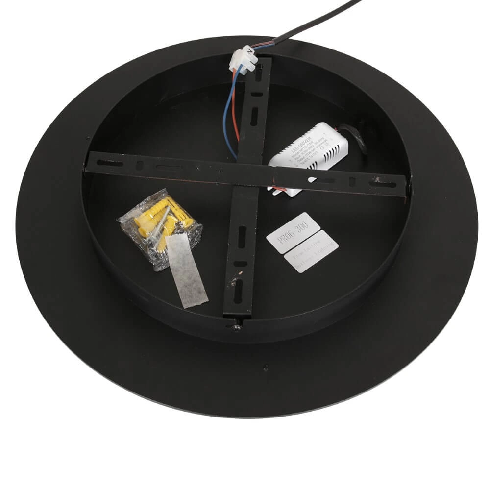 Moderne LED-Deckenleuchte Ringlux schwarz - Ø 32cm Steinhauer 8712746170573