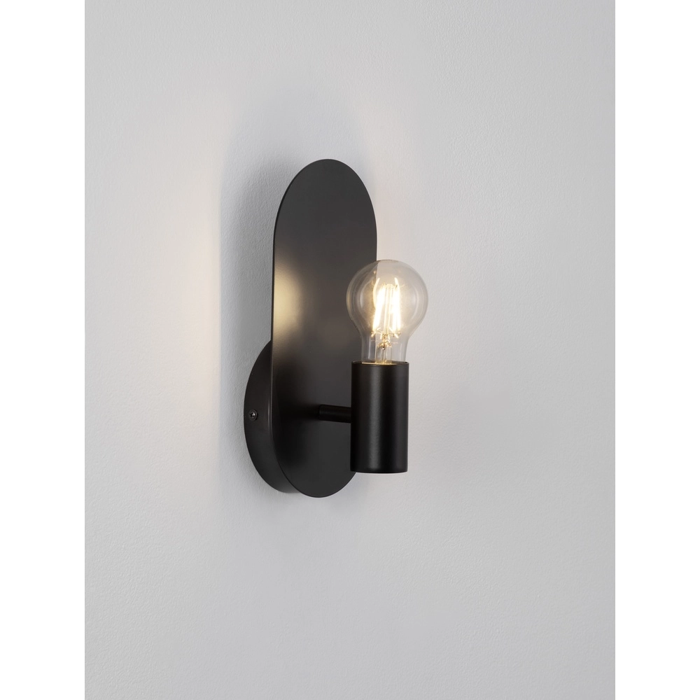 Wandleuchte Royal oval schwarz Lyora 5212017436146