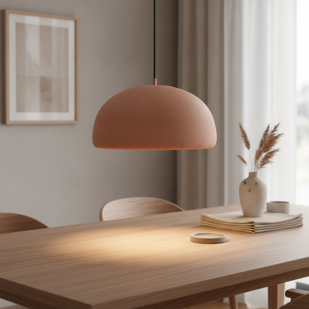 Moderne Pendellampe Davo Terrakotta Ø 43 cm
