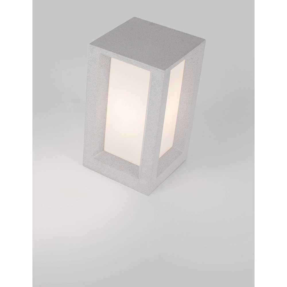 Quadratische Gartenlampe Castro weiß Lyora 5212017426918