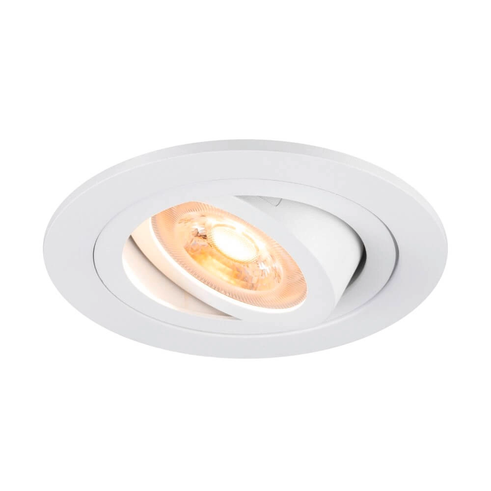 Einbaustrahler New Tria 75 rund - weiß - GU10