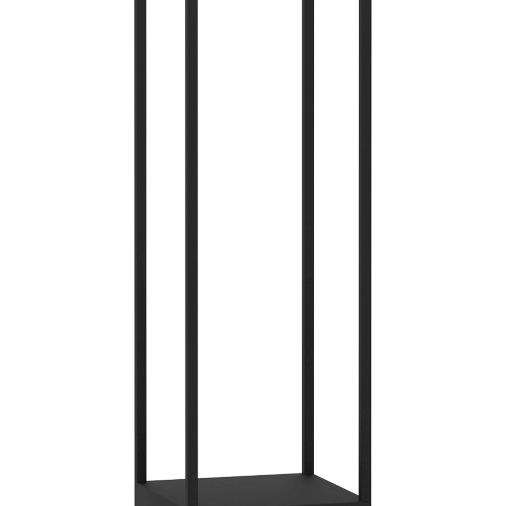 Stehlampe Libertad schwarz mit Holz Eglo 9002759997984