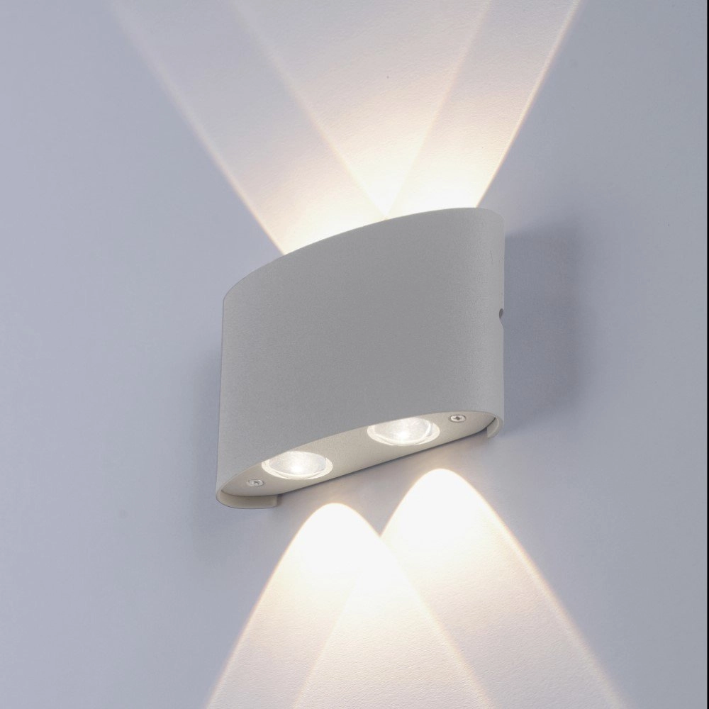 Wandspot Carlo Up - Down 2 - Light Grey Paul Neuhaus 4012248335789