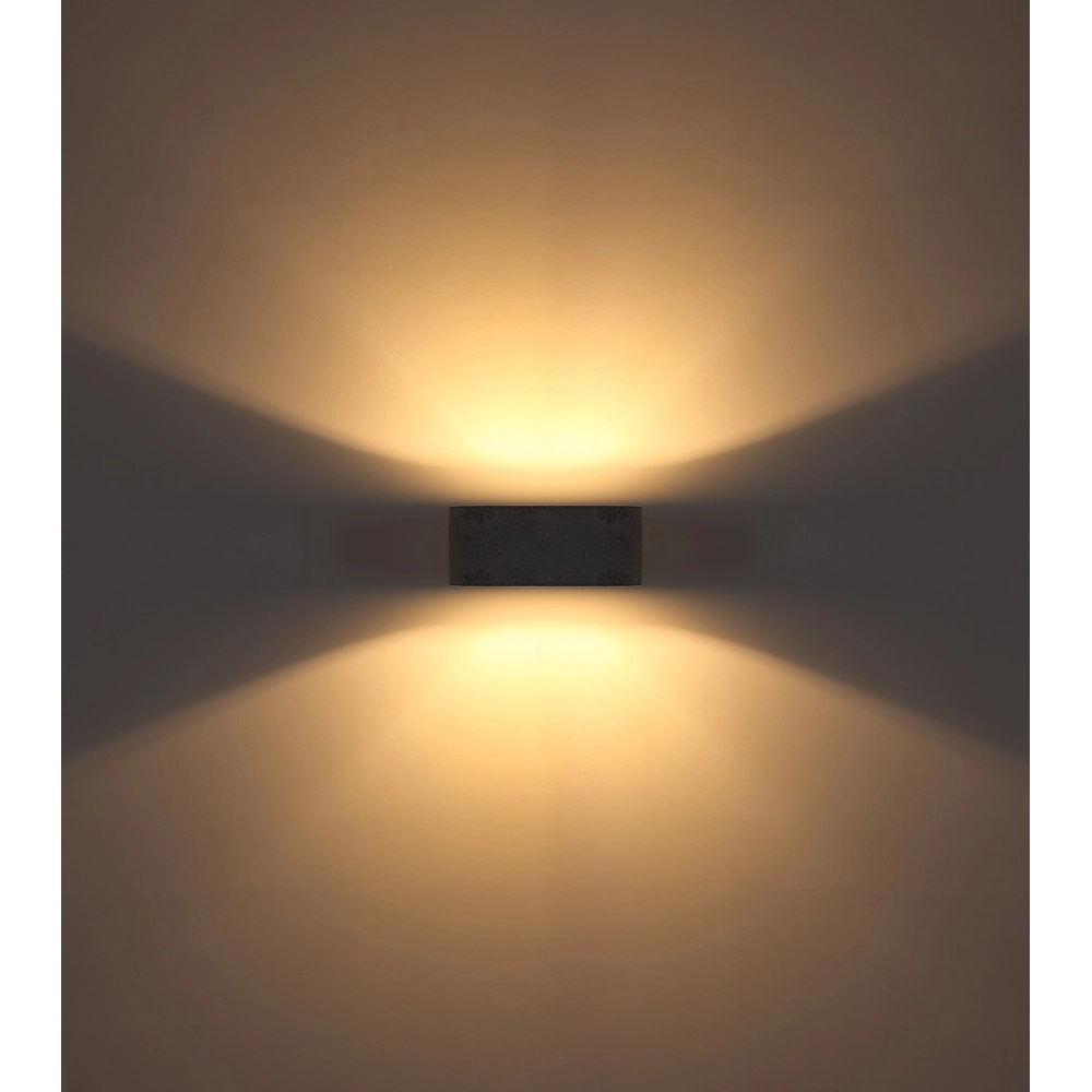 Moderne Wandlampe Ferguson oval grau Globo 9007371589913