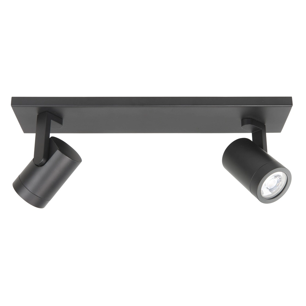 Aufputz-Spot Halo Spot schwarz 2-flammig gerade Highlight 8718379036439