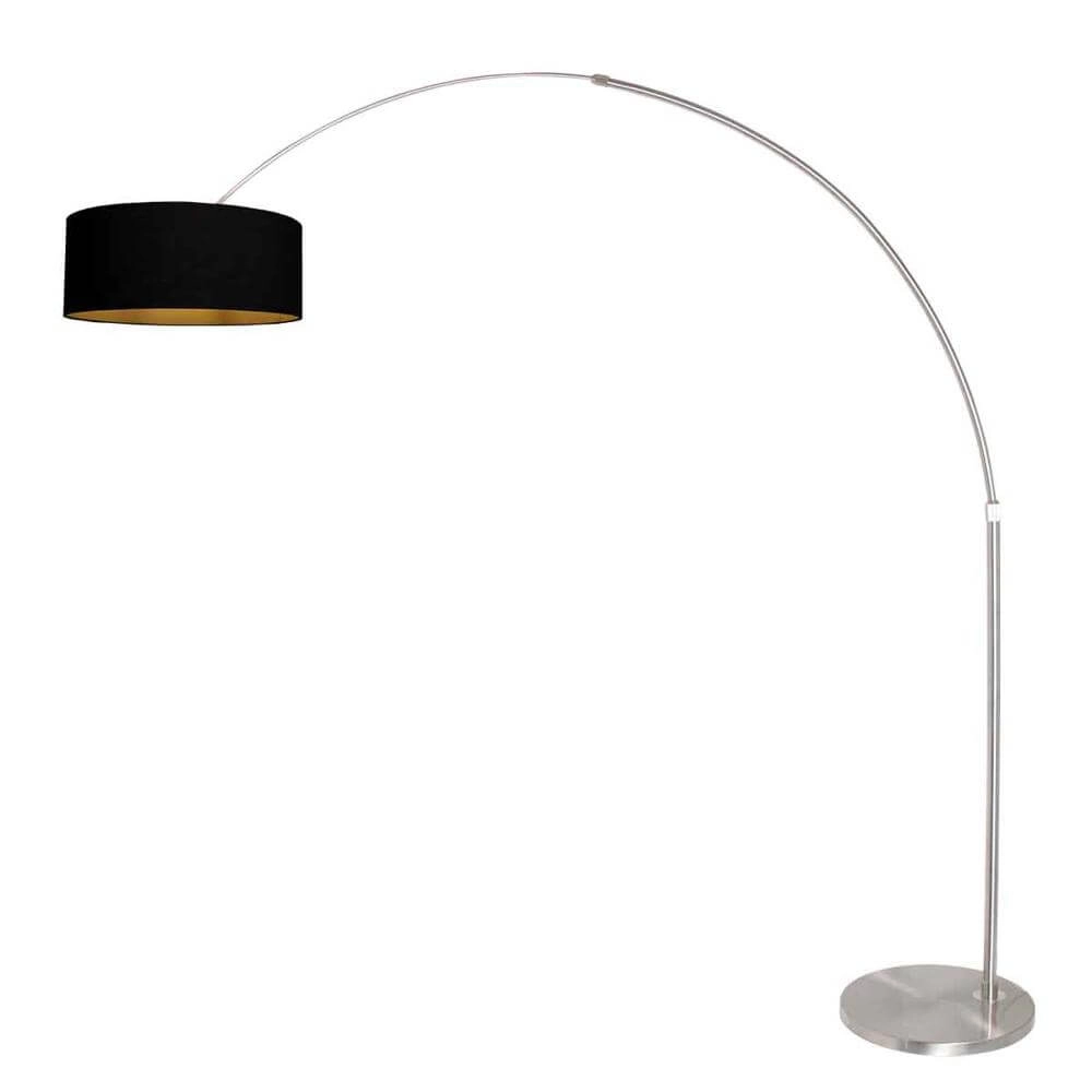 Bogenlampe Sparkled Light Metall mit schwarzem Schirm Steinhauer 8712746175516