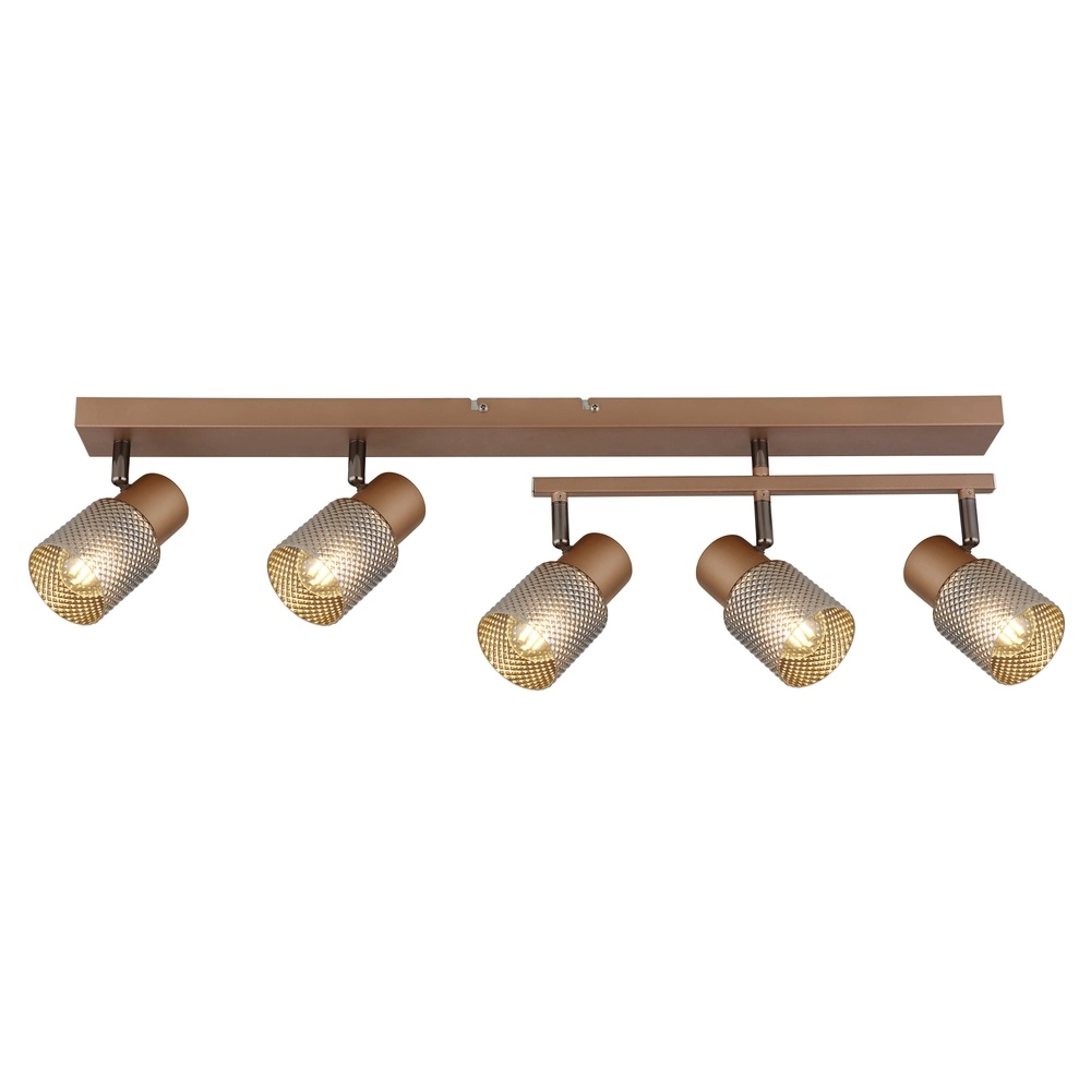 Deckenlampe Satella 5-helles Kaffeebraun Globo 9007371471577