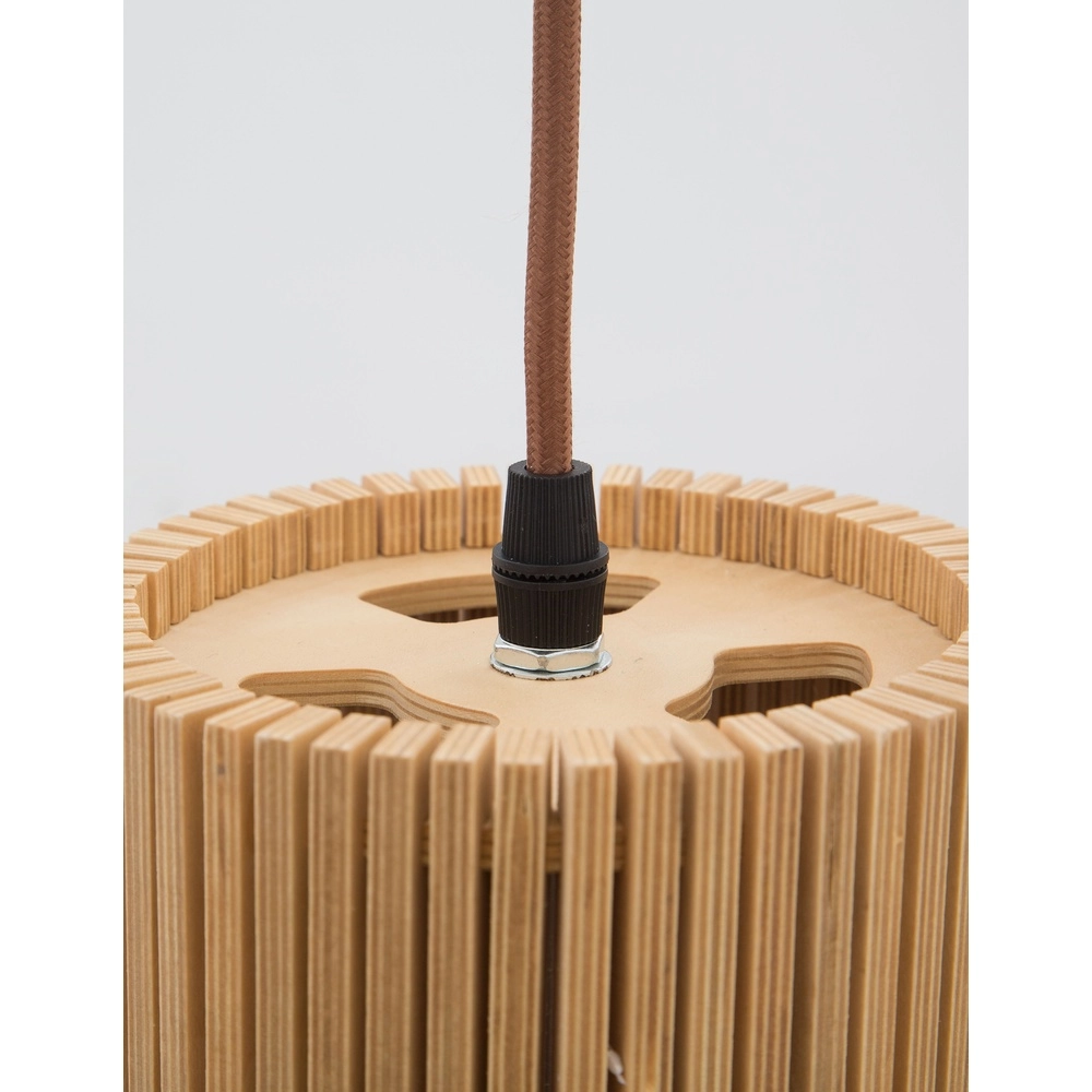 Moderne Pendelleuchte Soho Holz Ø 38cm Lyora 5212017424938