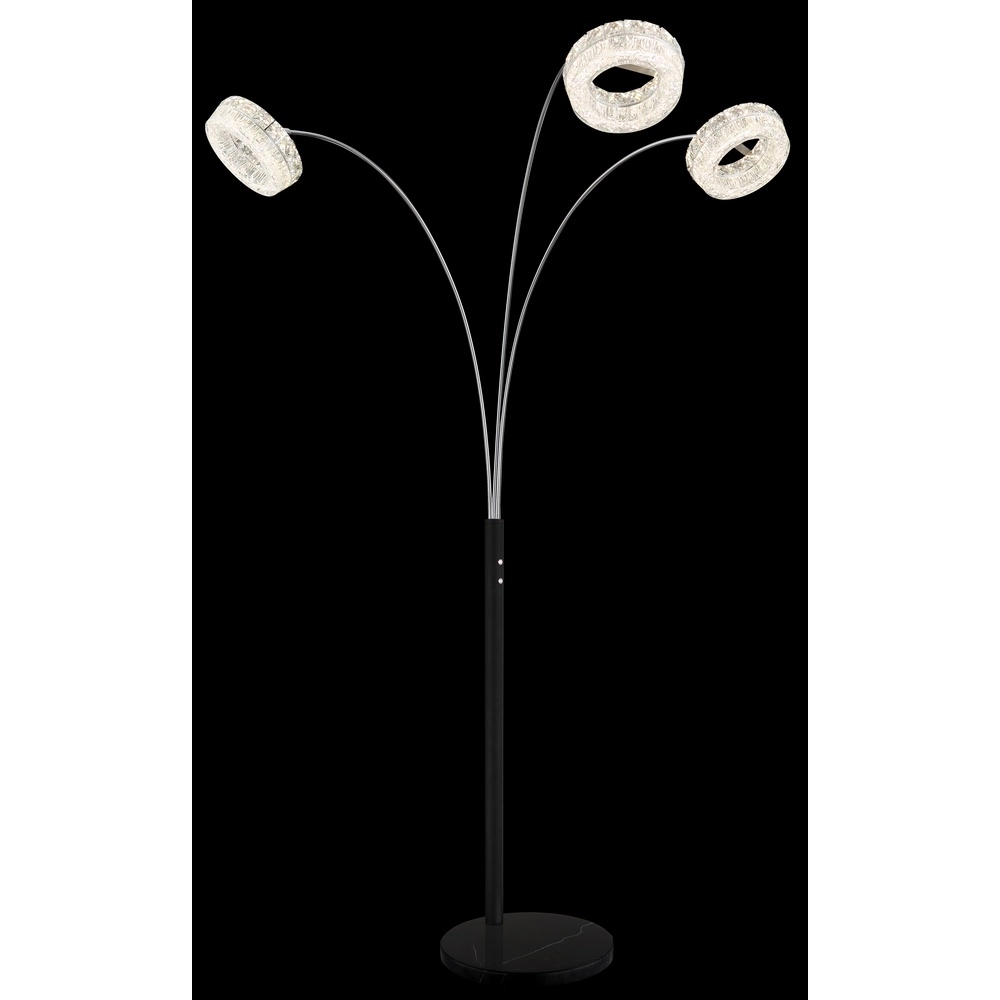 Stehlampe Laurel Schwarz Globo 9007371579044