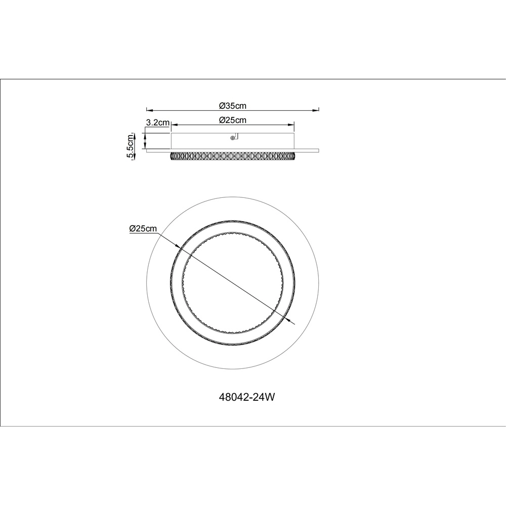 Deckenlampe Jayden weißer Ø 35cm Globo 9007371528844
