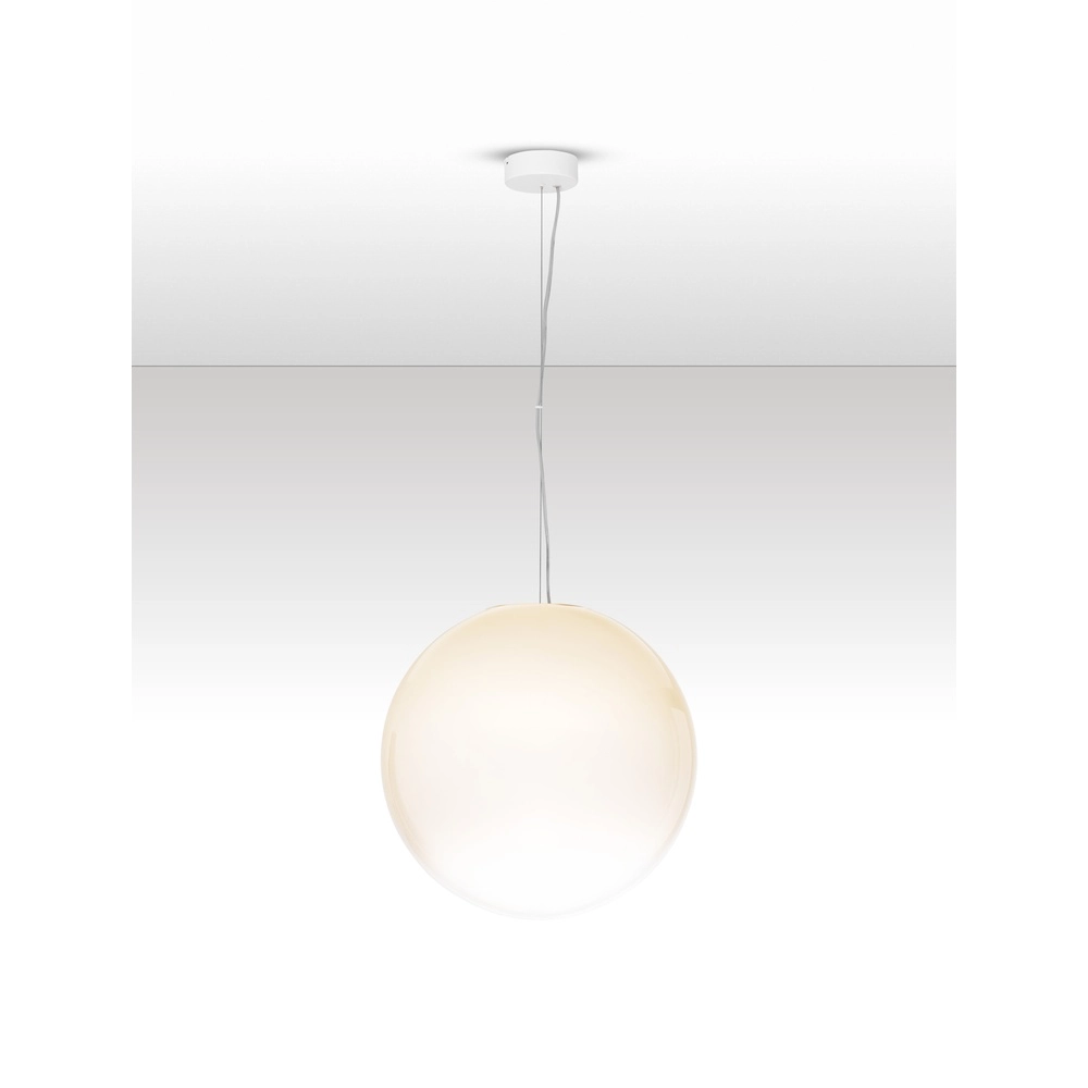 Weiße Pendelleuchte Bolita Glühbirne Ø 50cm Lyora 5212017483584
