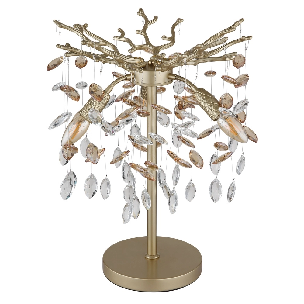 Tischlampe Queena goldene Ø 36cm Globo 9007371528684