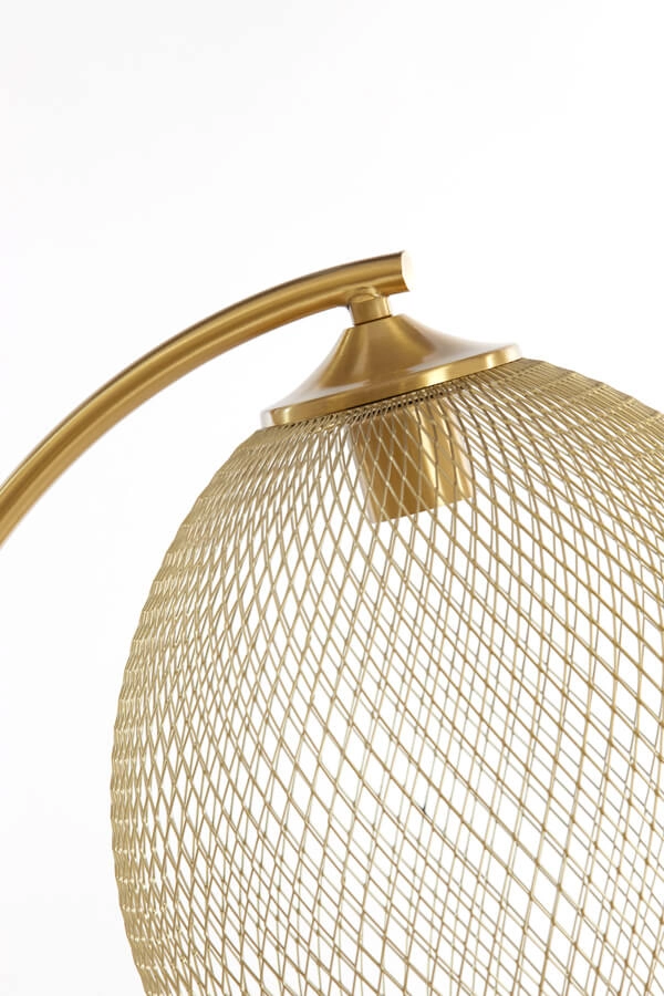 Goldene Stehleuchte Moroc Ø 30cm Light & Living 8717807686437