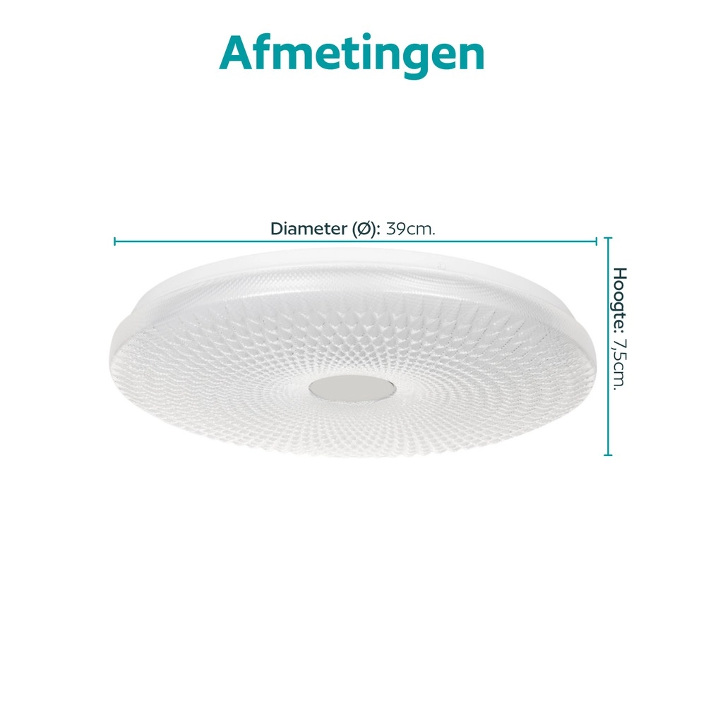Deckenlicht Sarmeola weißer Ø 39cm Eglo 9008606391899
