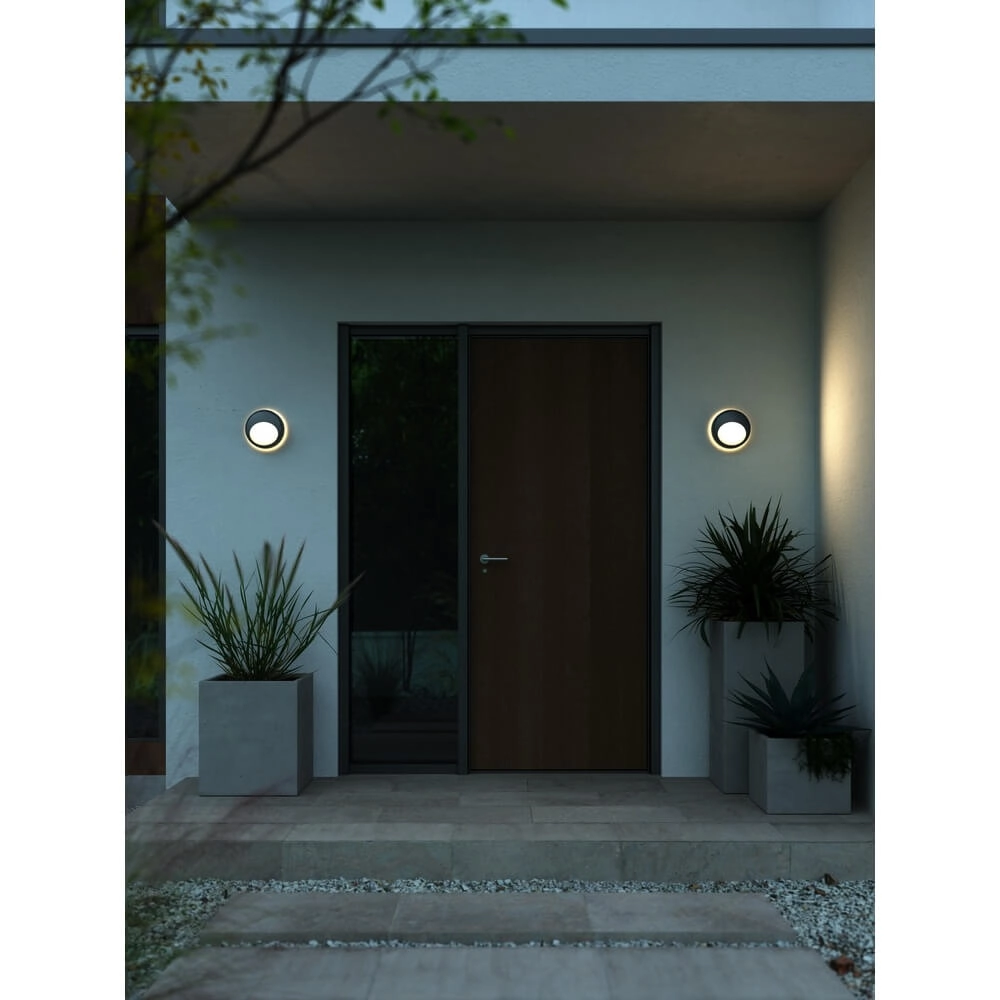 Design-Wandleuchte Oliver schwarz rund Nordlux 5704924011009