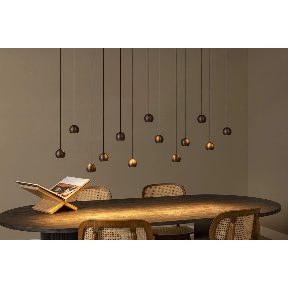 Design-Pendellampe Montana 13-hell Kaffeebraun Premium by Lucide 5411212680150