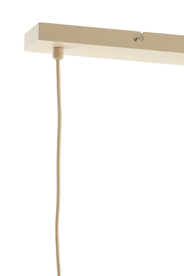 Japandi Pendelleuchte Itela 3-hell creme 80cm Light & Living 8717807702779