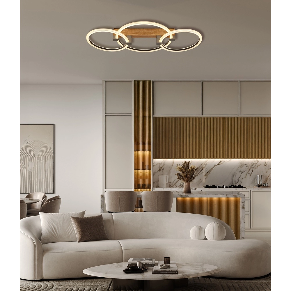 Holzdeckenlampe Fletcher Konstruktion Globo 9007371580293
