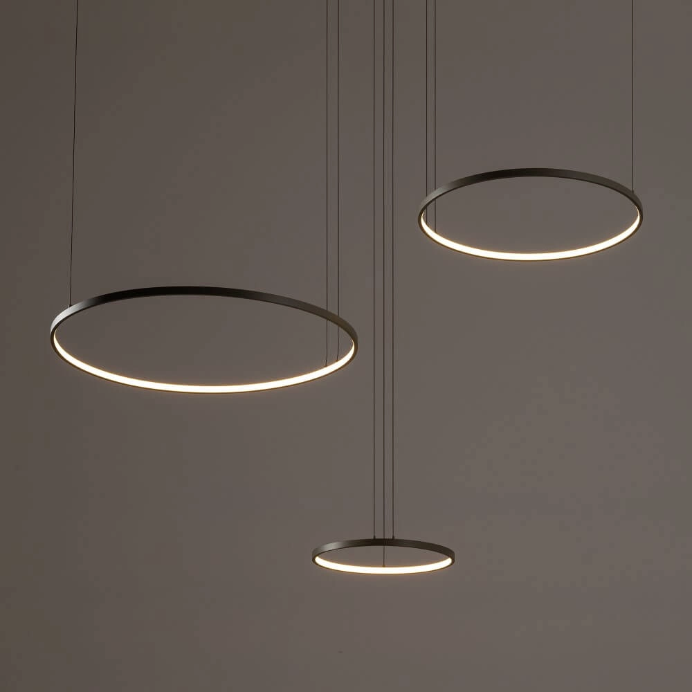 Design-Pendelleuchte Circolo LED olivgrün Lyora 5903139113984