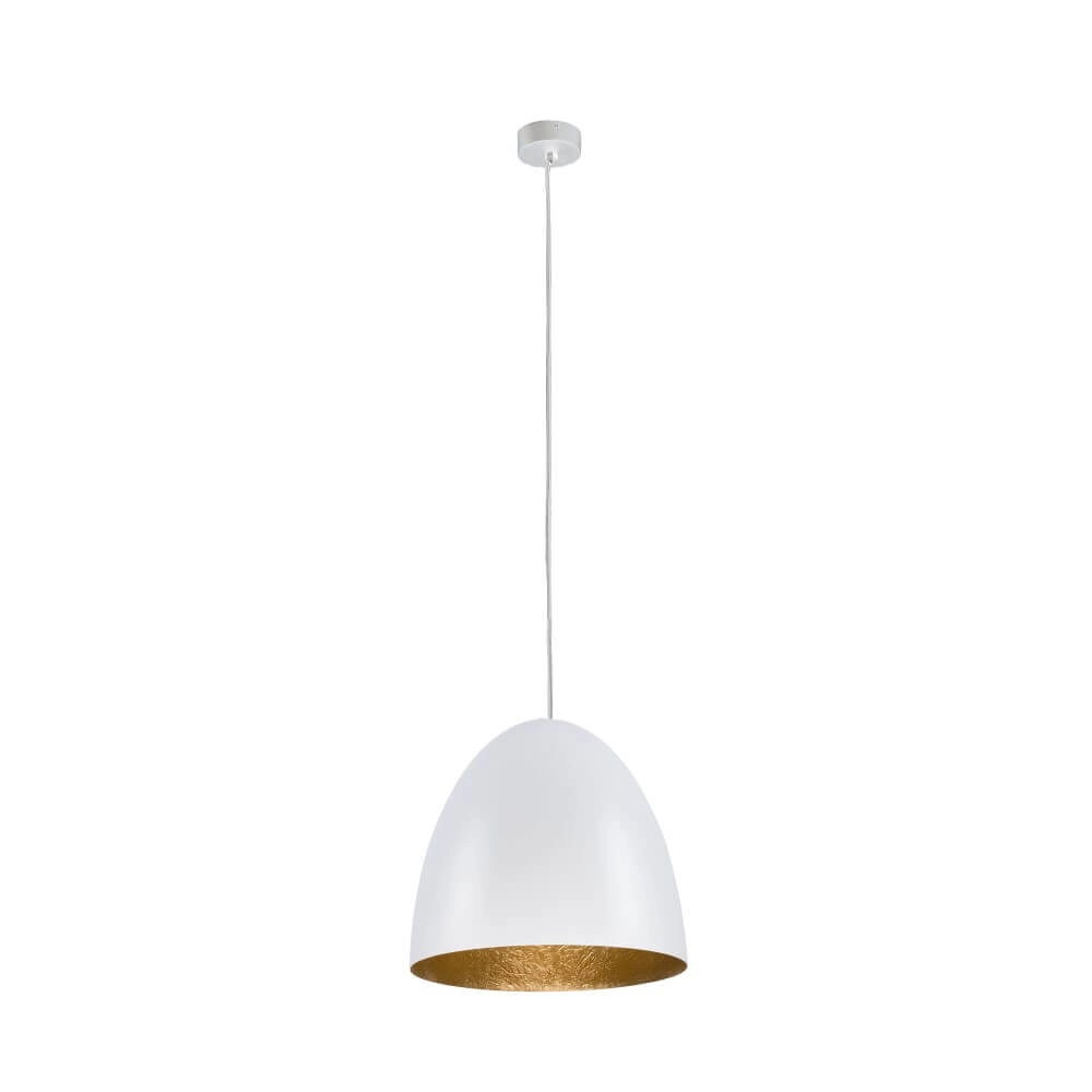 Weiße Hängelampe Egg M Ø 38cm Lyora 5903139902199