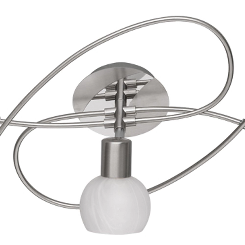Deckenstrahler Antibes Knot 5-leichte Nickelmatte Trio 4017807353648