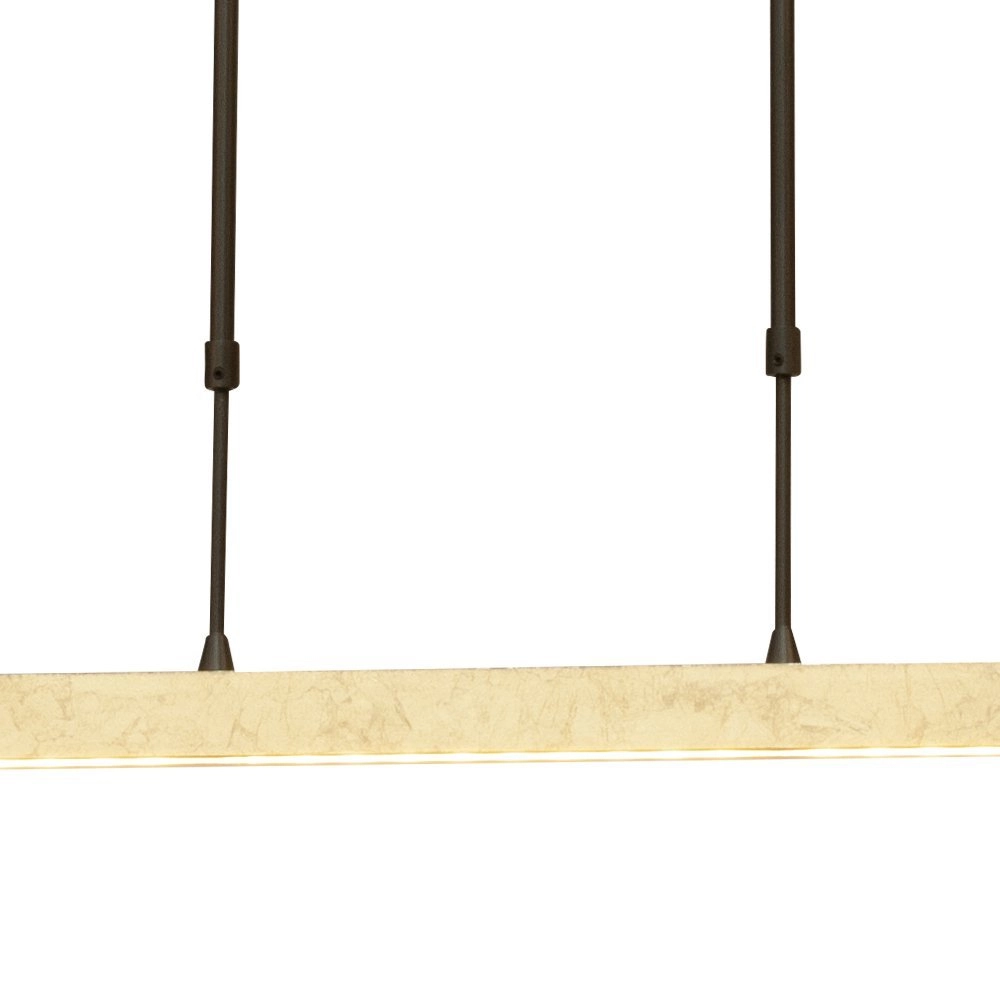 Schwarze Hängelampe Real 3 mit Gold 130cm Masterlight 8718121220475