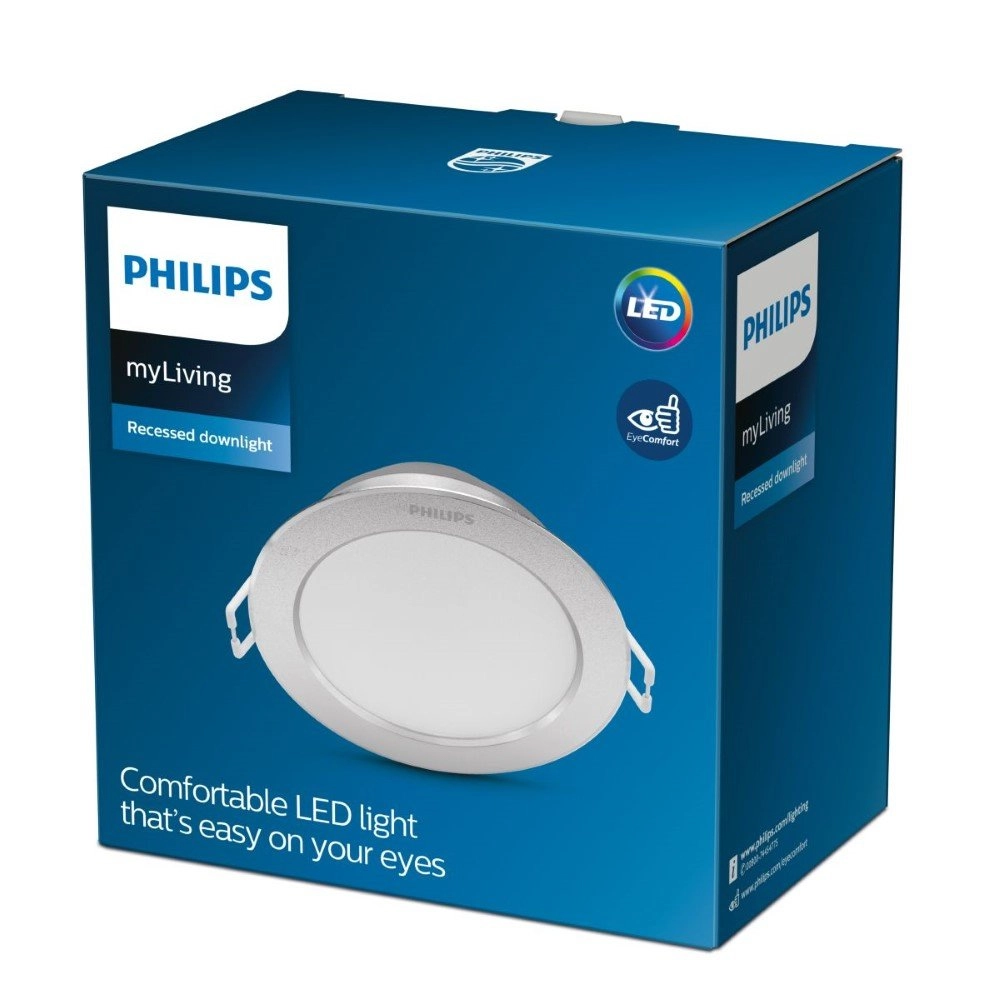 Led Spot Diamond Ø 9,5 cm Metallgrau Philips 8718699778057