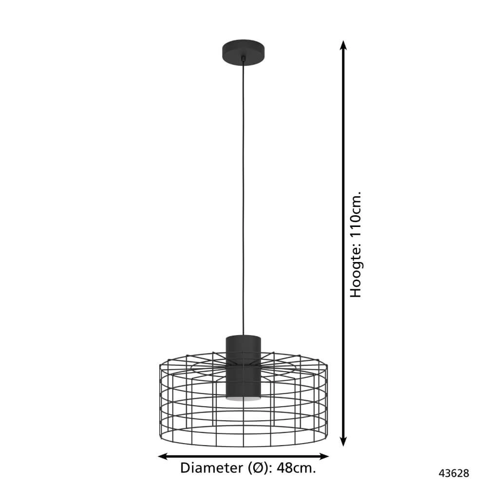 Drahtlampe Milligan Ø 48cm Eglo 9002759436285