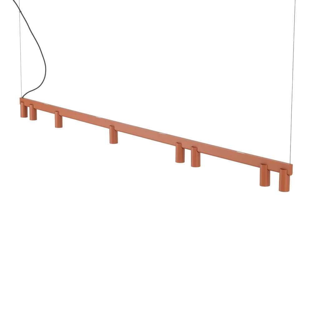 Design-Pendellampe Fourty 8-Licht Terrakotta Lyora 5903139124249