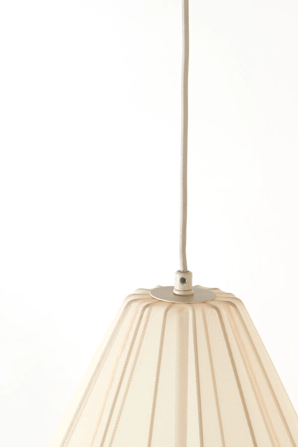 Japandi Pendelleuchte Itela creme Ø 38cm Light & Living 8717807702755