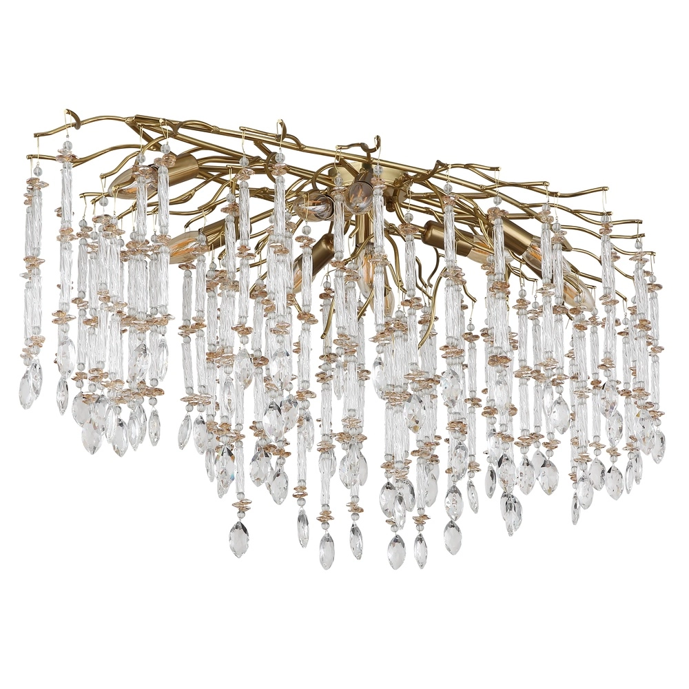 Deckenlampe Gloria 100 cm Gold Globo 9007371575985