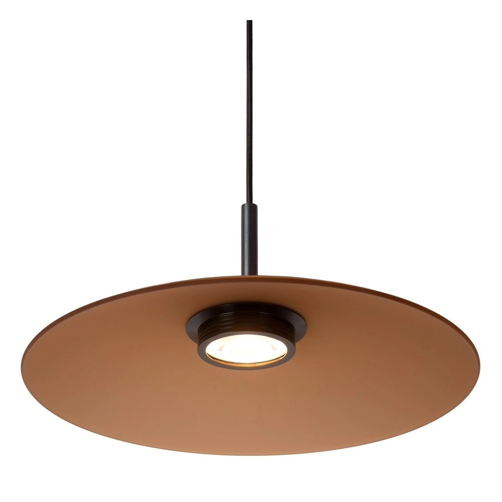 Elegante Pendellampe Menga Ø 40cm Bernsteinglas Premium by Lucide 5411212251190