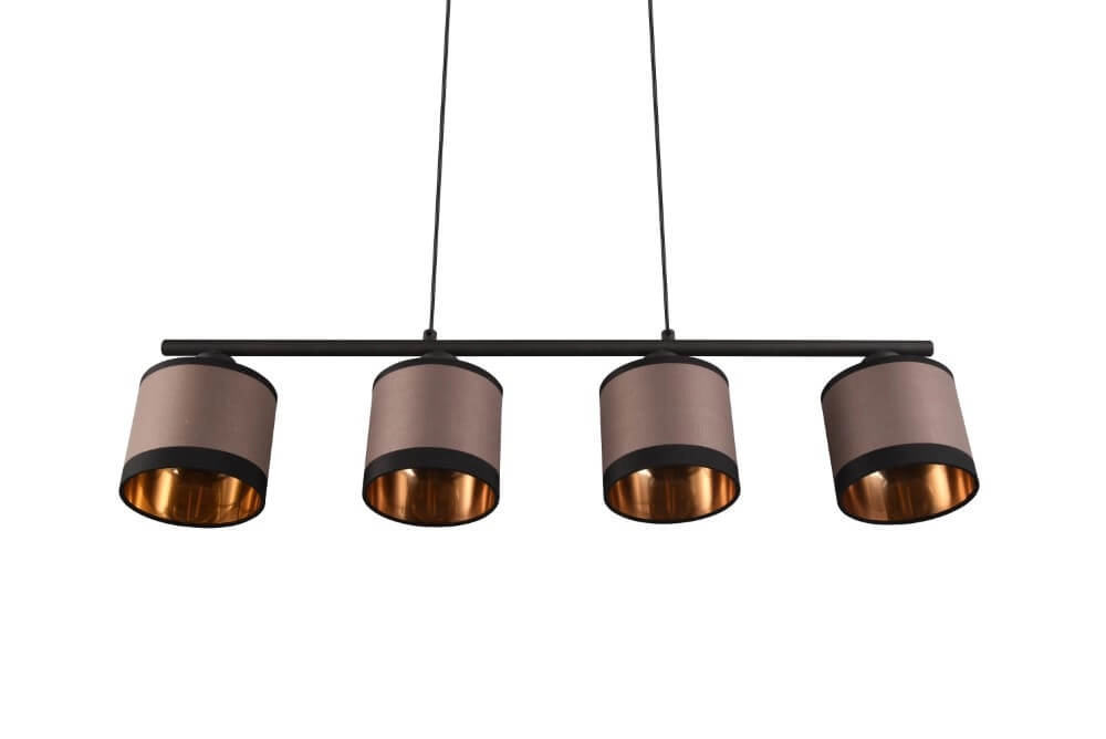 Hängelampe Davos taupe 4-flammig Trio 4017807574333