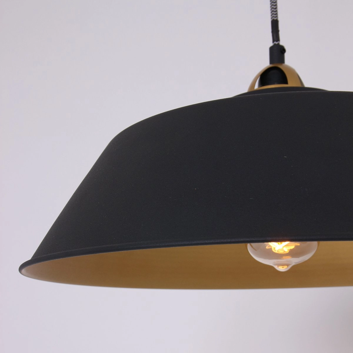 Pendelleuchte Mexlite schwarz mit gold Steinhauer 8712746114706