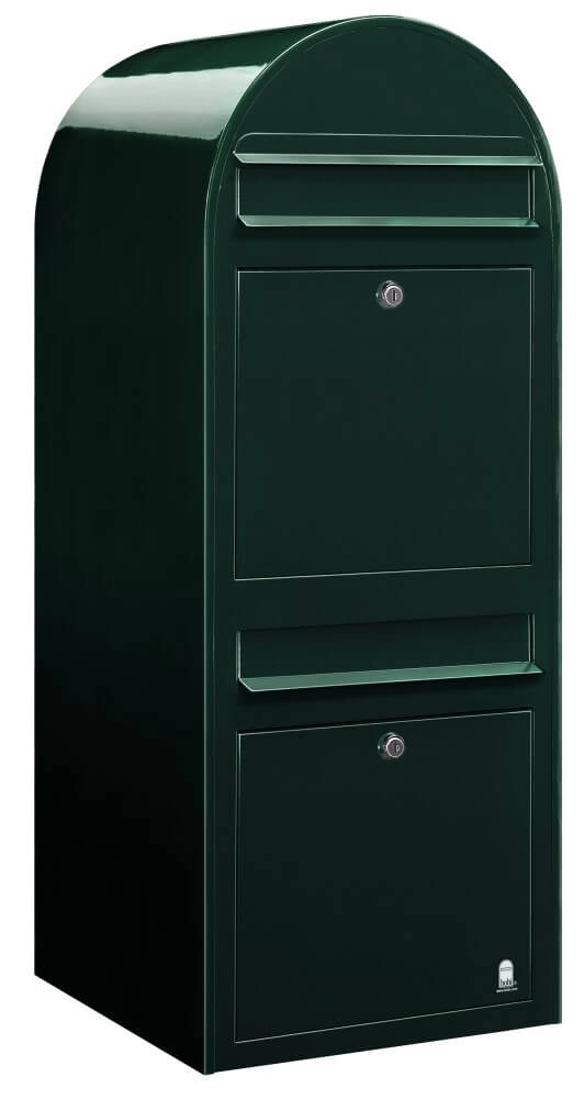 Briefkasten Duo 6064 Schwarz Grün