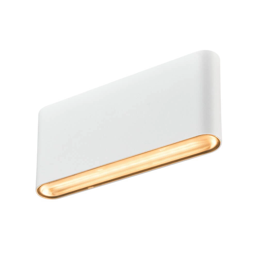 LED-Wandstrahler Oval 18 Oben und unten – weiß